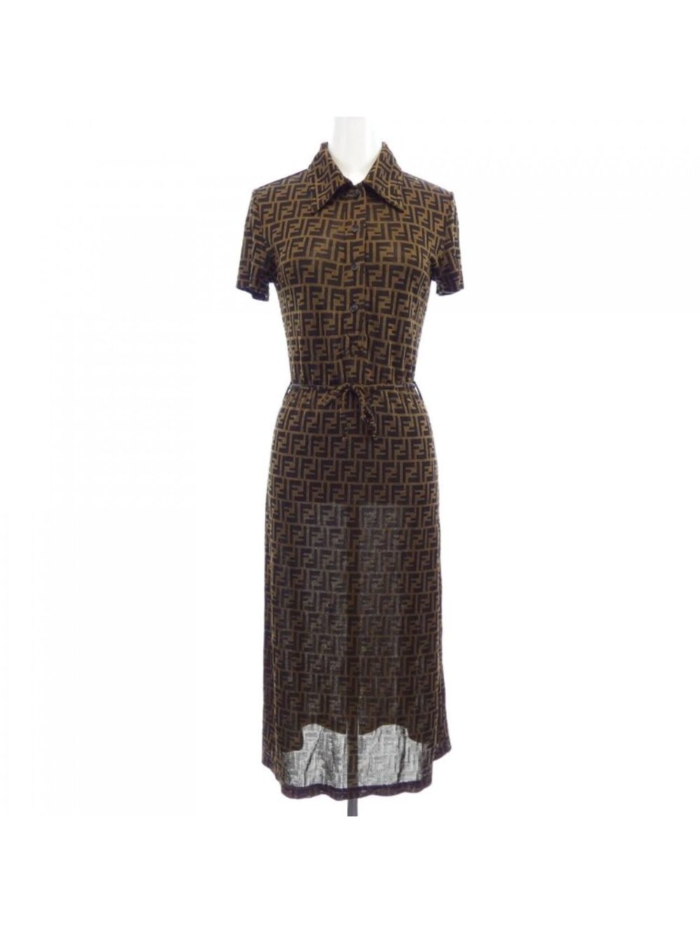 Fendi Vintage Dress Brown